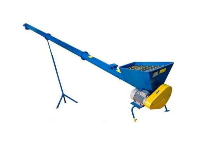 Производство Винтовой наклонный шнековый конвейер